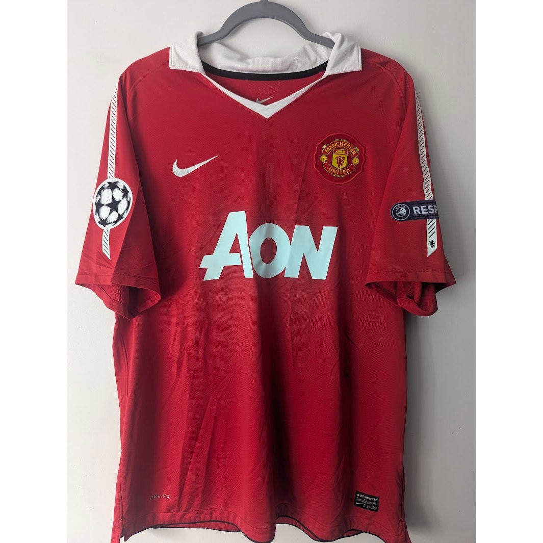 Manchester United 2010–11 Home Chicharito Jersey – Men’s XL | UCL Fully Patched Nike Shirt