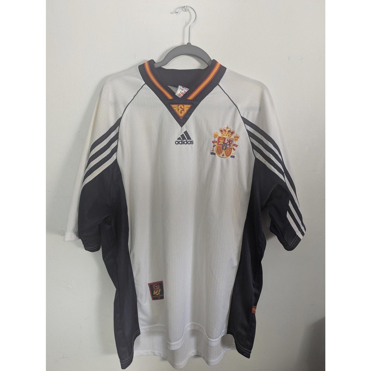 Spain 1998 Away Jersey Men’s XL Authentic Adidas Vintage España Soccer Shirt Rare