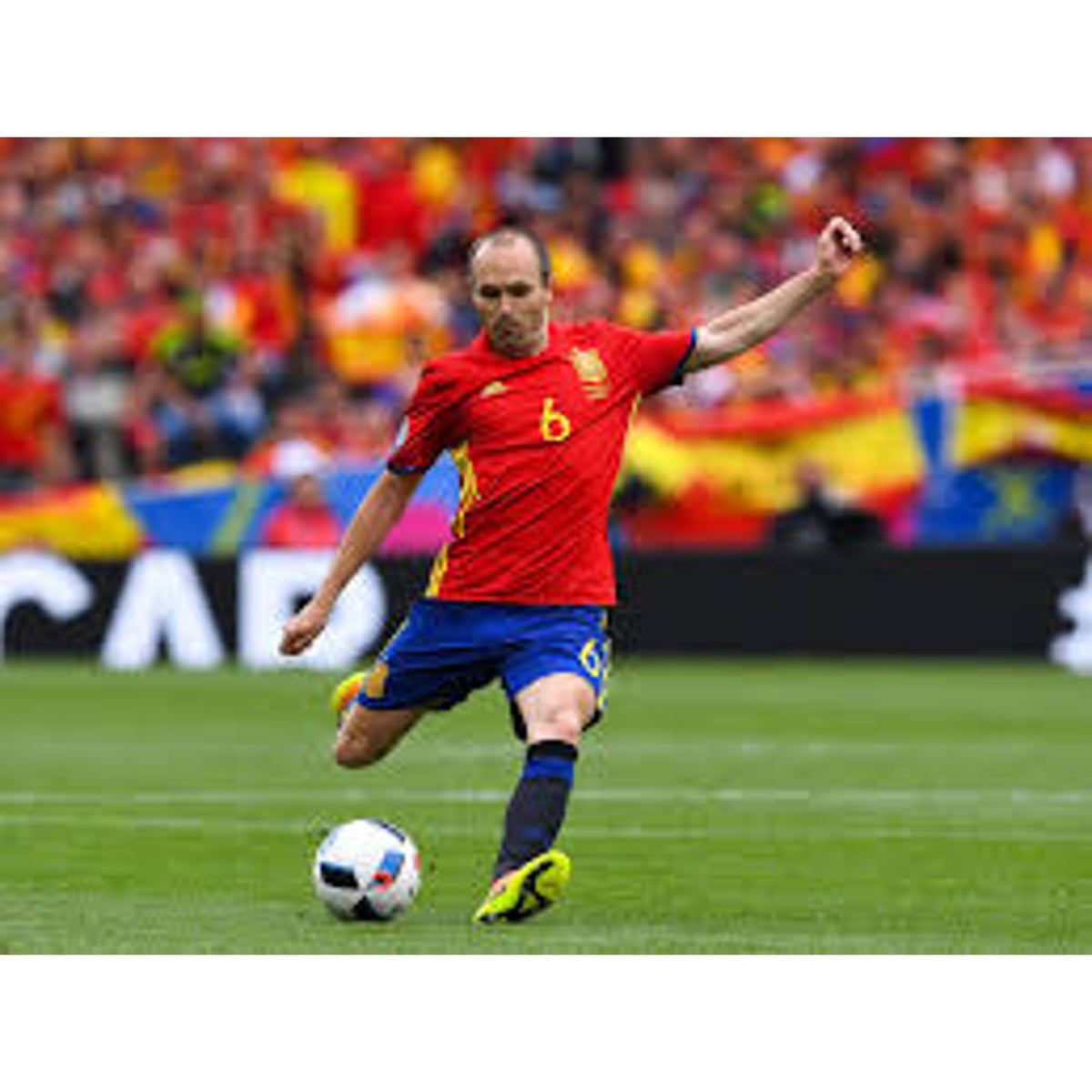 Spain 2016 Andres Iniesta Home Jersey Men’s XL NWT Adidas Euro 2016 Soccer Shirt