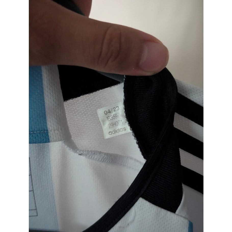 Argentina 2022 Home Lionel Messi Jersey World Cup Fully Patched Men's XL