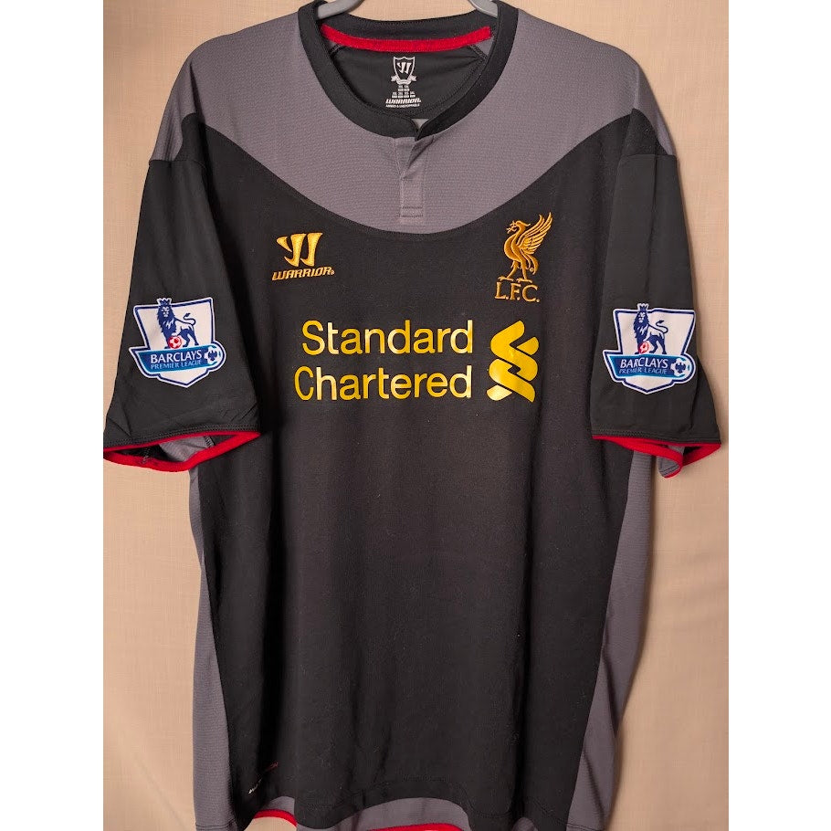 Liverpool 2012-13 Away Luis Suarez Jersey Mens XXL Warrior EPL Patched